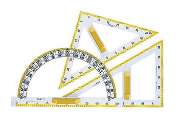 GeoMeto Zeichendreiecke, Winkelmesser