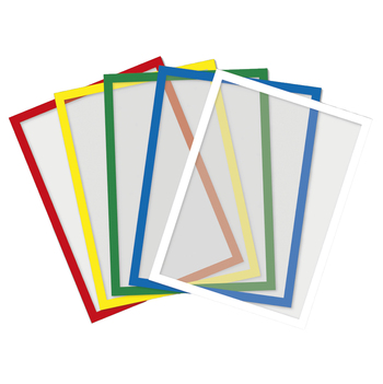 TimeTEX Rahmen-Einstecktaschen A4 magnetisch, 5 Stück