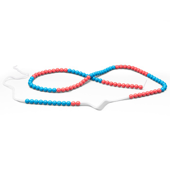 Wissner 100er Raum Rechenkette rot/blau