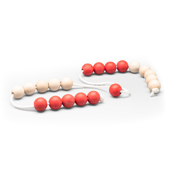 Wissner 20er Raum Riesen Rechenkette rot/weiß