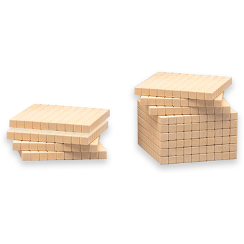 Wissner Dienes 10 Stück Hunderterplatten naturfarben
