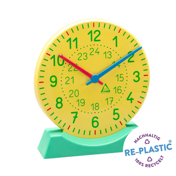 Wissner Lernuhr Ø27 cm mit Standfuß und Zeigerwerk