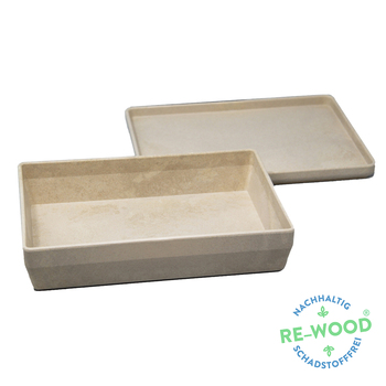 Wissner RE-Wood® Box klein inkl. Deckel natur