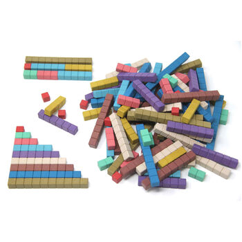 Wissner Rechenstäbe 10 Montessori-Farben