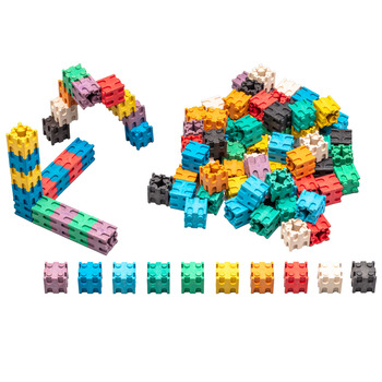 Wissner Steckwürfel in 10 Farben, 100 Stück