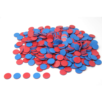 Wissner Wendeplättchen rot/blau 400 Stück