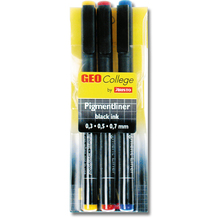 GeoCollege Pigmentliner 3er-Set