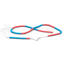 Wissner 100er Raum Rechenkette rot/blau