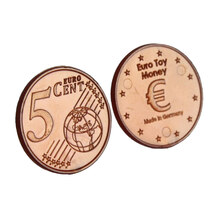 Wissner Spielgeld 5 Cent Münze 100 Stück