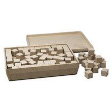 Wissner Würfel naturfarbe 2 x 2 x 2 cm, 150 Stück